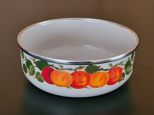 Vintage emaille schüssel - emaille,