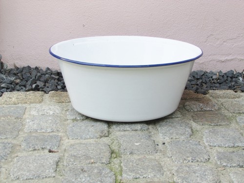 Alte rund emailwanne - alte,