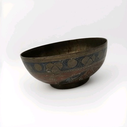 Orientalische messing schale - orientalische,