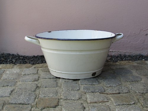 Alte rund emailwanne - alte,