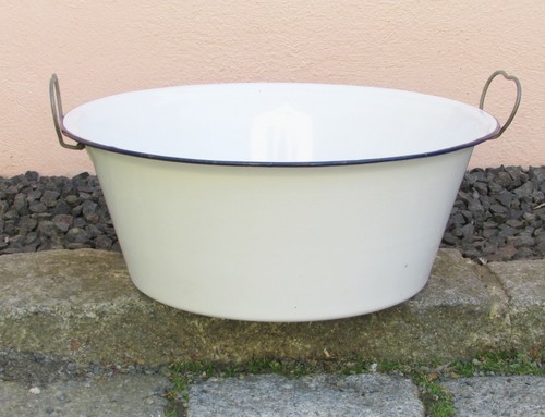 Alte rund emailwanne emaille - rund,