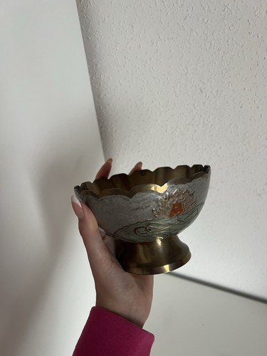 Messing schale handarbeit - messing,