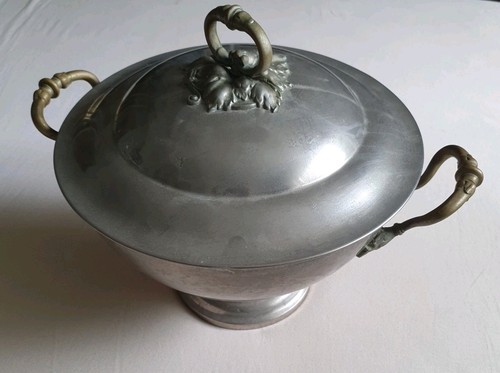 Antike metall schale - metall, mit