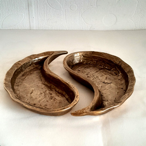 Schale massiv messing vintage - messing,
